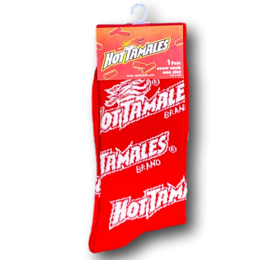 3/$20 Hot Tamales Retro Candy Funny Novelty Crew Socks - NWT